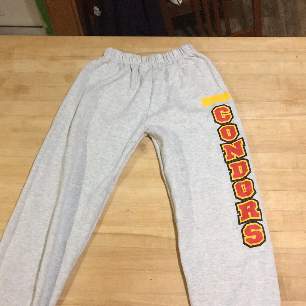 Gray sweatpants